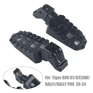 For TRIUMPH Tiger 900 850 Sport Scrambler 1200XC Black Driver Front Foot Pegs - Foto 1 di 9