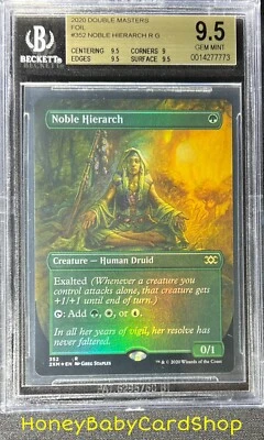 MTG Double Masters 2020 Noble Hierarch BGS 9.5 GEM MINT Foil Box Topper - Image 1 of 4