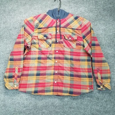 Легендарная женская толстовка с капюшоном Whitetails XL красная осенняя клетчатая на полной застежке Gorpcore для охоты - Изображение 1 из 4