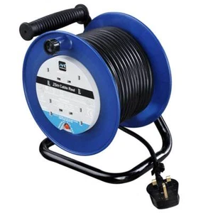 Masterplug LDCC2513/4BL 4 Gang 13A offene Kassettenrolle 25 Meter - Bild 1 von 5