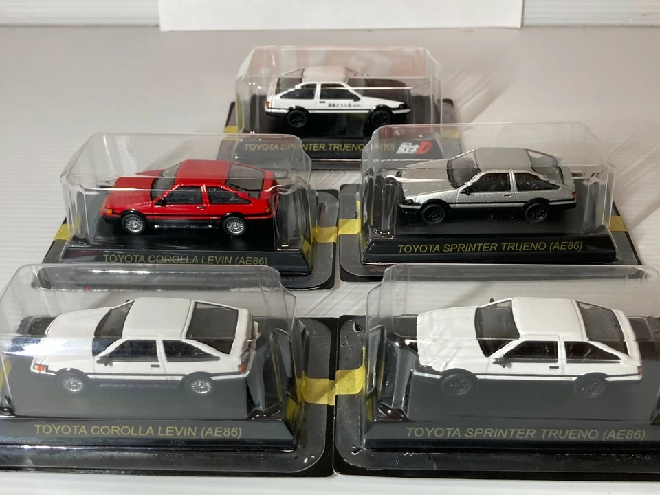 Kyosho 1/64 Toyota COROLLA LEVIN TRUENO AE86 Initial-D Minicar Diecast Japan - Image 1 of 3