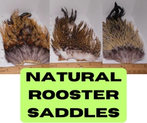 Natural Rooster Saddles (Backs) For Fly Tying from India - Picture 1 of 30