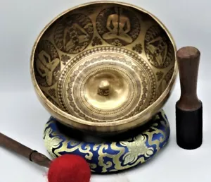 10" Rare and Special Lingam singing bowl, Handmade in Nepal, meditation, yoga. - Picture 1 of 5