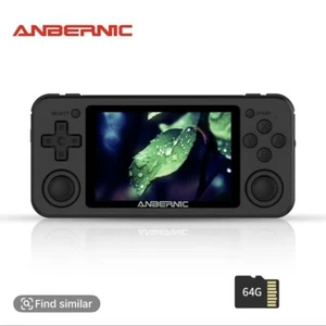 Anbernic RG351P 3.5 Inch IPS Screen Retro Video Game Console color black - Picture 1 of 5