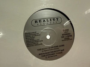 Rock Master Scott The Roof Is On Fire 12” 1984 reality D-230 SEALED - Picture 1 of 2