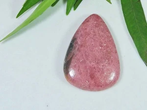 24X35X05MM Natural Rojo Rodonita Cuarzo Pera Cabujón Piedra Preciosa Suelta B858 - Imagen 1 de 9
