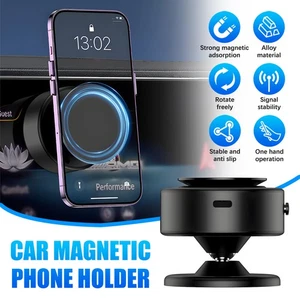 Aspiratore Elettrico 360° Universale Aspirazione Magnetica Supporto Telefono Auto Supporto Rotazione - Foto 1 di 12