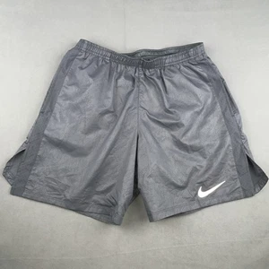 Nike Distance Dri-FIT 7" Running Shorts Mens M Reflective Gray 859203-065 Lined - Picture 1 of 11