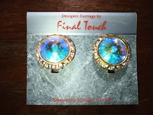 Authentische Swarovski österreichische Kristall Ohrclips - Bild 1 von 2