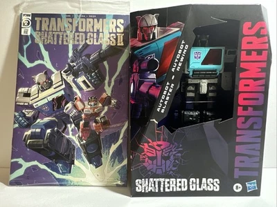 Transformers Shattered Glass Blaster & Rewind Pulse Exclusive With Comic Book - Image 1 of 4