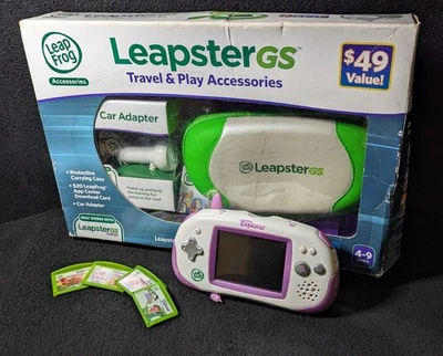 Leapster Explorer Learning System + 5 Game Cartridges + Accessories *SEE DESC* - Image 1 of 4