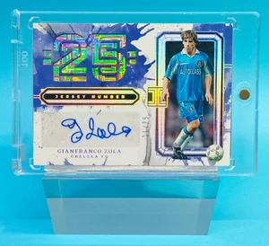 2024-25 Impeccable Chelsea Gianfranco Zola jersey number 25 Auto 11/25 - Picture 1 of 2