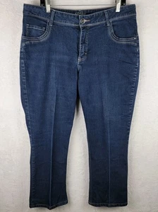Rider By Lee 16W Jeans Straight Dark Wash Stretch Denim Classic Pockets Detail - Picture 1 of 11