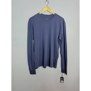 Allbirds Mens Cotton Long Sleeve Tee Hazy Indigo Medium NWT - Picture 1 of 8