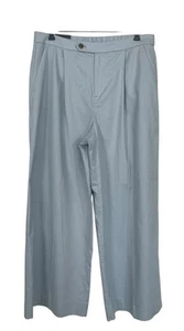 NWT Banana Republic Wide Leg Linen Blend Pants Coastal Size 14 - Picture 1 of 12