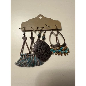 Boho 3er Set Ohrringe - Bild 1 von 2