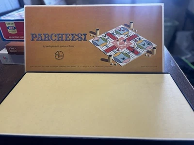 Vintage 1964 PARCHEESI Board Game - Gold Seal Edition Selchow & Righter COMPLETE - Image 1 of 4