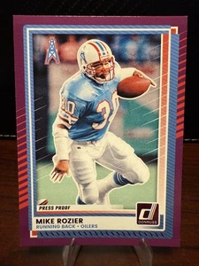 Mike Rozier Purple Press Proof-2025 Panini Donruss #152 Houston Oilers NFL - Picture 1 of 2