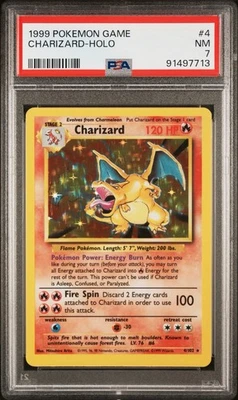 Charizard 1999 Pokemon Holo #4 PSA 7 💥📈 - Image 1 of 2