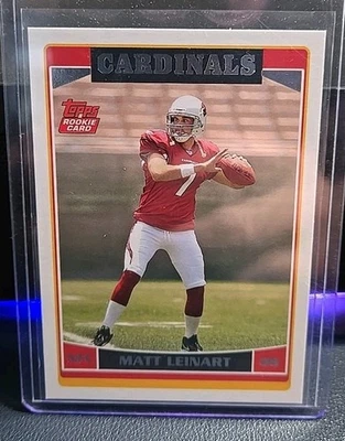 MATT LEINART RC 2006 TOPPS ROOKIE CARD ARIZONA CARDINALS  - Image 1 of 2