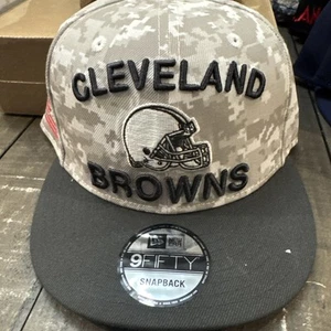 CLEVELAND BROWNS NFL NEW ERA 9FIFTY 2024 SALUDO AL SERVICIO CAMUFLAJE GORRA SNAPBACK NUEVA CON ETIQUETAS - Imagen 1 de 12