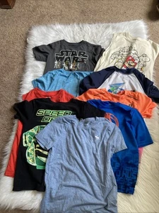 Lot Of Boys T Shirts Size 8 - Picture 1 of 6