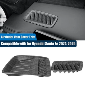 Front Central Dash Side Air Outlet Cover For Hyundai Santa Fe 2024+ Wood Grain - Picture 1 of 7