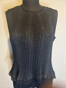 Top plissettato senza maniche Persona By Great Cavalier nero medio reversibile - Foto 1 di 10