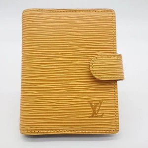Louis Vuitton Agenda Mini Cover Epi Yellow Small Planner 10.5x8cm/4x3" Excellent - Picture 1 of 20
