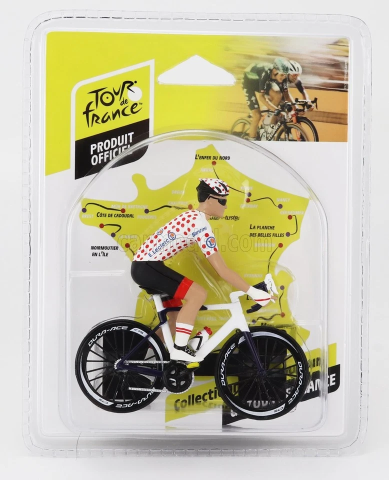 1/18 SOLIDO - FIGURES - CICLISTA - CYCLIST - MAGLIA A POIS - POIS JERSEY 1809902 - Immagine 1 di 1