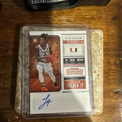 LONNIE WALKER 2018 PANINI CONTENDERS ON CARD COLLEGE TICKET AUTO RC #63 - Image 1 of 2