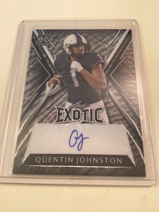 Quentin Johnston 2023 Leaf Exotic RC Auto Elephant Kaleidoscope BA-QJ1 2/6