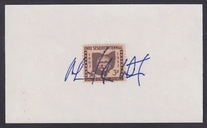 Michael R. White (1951-), Cleveland Mayor, signed Ohio stamp on 3x5 card - Picture 1 of 1