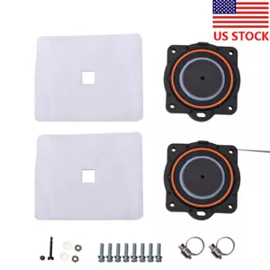 Quick Air Pump Diaphragm Rebuild Kit - Compatible with Hiblow HP-60/HP-80 - Picture 1 of 9
