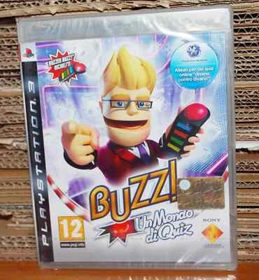 PLAYSTATION 3 PS3 BUZZ ! UN MONDO DI QUIZ NUOVO SIGILLATO - Immagine 1 di 2