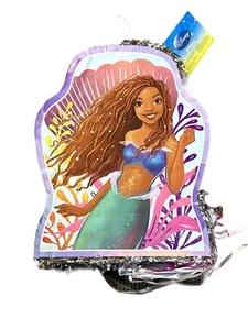 Pull String The Little Mermaid Pinata - 18" x 22" - Movie 2023 Party Decoration - Picture 1 of 15