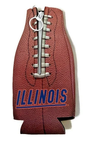 NCAA University of Illinois Illini Bottle Sleeve -Football Print Cover