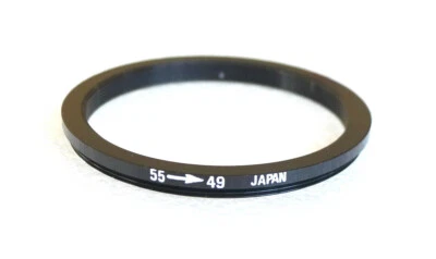 55-49mm Step-Down Ring Adapter - 55mm-49mm Stepping Ring - Japan - NEW - Image 1 of 4