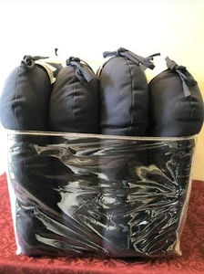 Tommy Bahama Set Of 4 Seat Cushion 20”X20” Navy Blue NEW - Picture 1 of 10