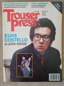 Trouser Press, May 1981. Elvis Costello, the Who, David Byrne, Brian Eno  - Imagen 1 de 1