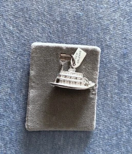 Estate 50s-60s NOC Ster CHARM: PADDLEWHEELER River Boat 'NEW ORLEANS" HANGTAG - Picture 1 of 12