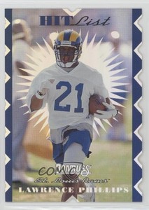 1996 Donruss Hit List XXXX Samples /10000 Lawrence Phillips #15 Rookie RC