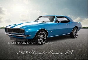 Chevrolet Camaro RS 1967 Muscle Car Hot Rod Man Cave 11"x17" póster impresión fotográfica - Imagen 1 de 1