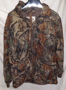 Herter's Camo Hunting Jacket Mens Sz M 2 in 1 Detachable Hood Waterproof - Picture 1 of 6
