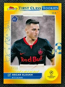 2023-24 Topps Finest UEFA Oscar Gloukh/50 Gold Refractor Rookie RC FR-3 - Imagen 1 de 2