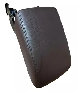 2013 AUDI A4 ALLROAD FRONT CENTER CONSOLE ARMREST LID BROWN OEM - Picture 1 of 10