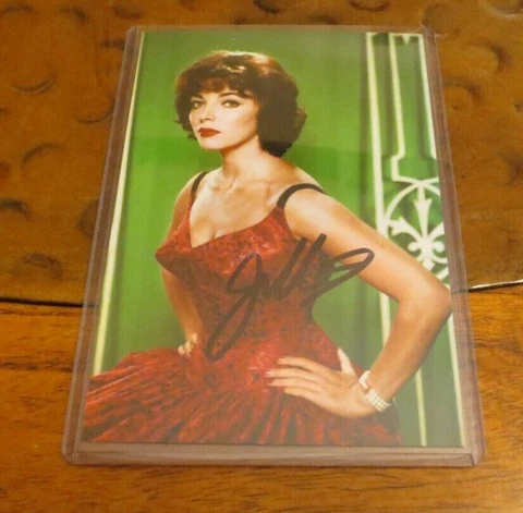 Joan Collins actress signed autographed photo Dynasty Golden Globe Best Actress Cover