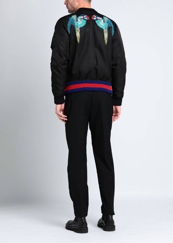 Bomber ricamato GUCCI MA 1 vendita al dettaglio $2300 uomo taglia 52 IT 42 US