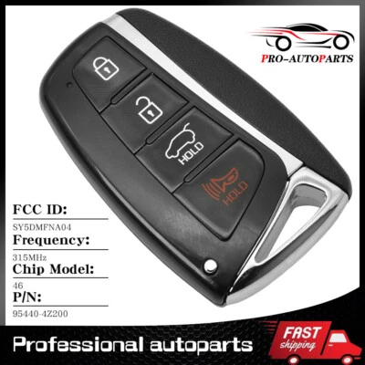 Repuesto de llavero remoto sin llave para Hyundai Santa Fe 2013-2018 95440-4Z200 4B Foto 1 de 4