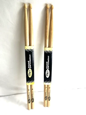 2 juegos de baquetas de madera natural de percusión sonora 5B Foto 1 de 4